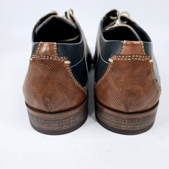 Stacy Adams Kitt Wingtip Leather Oxfords Multicolor Two-Tone Men's Size 11 NWB - Picture 5 of 12